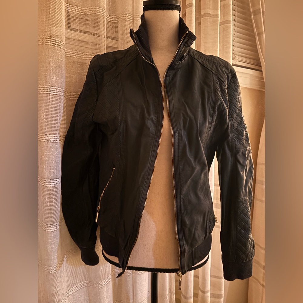 Men's Black Leather Jacket